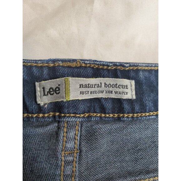Lee Jeans Womens 14 Straight Denim Pants Ladies Medium Stretch Bootcut - Picture 7 of 12